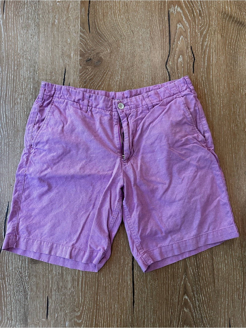 Bonobos Pink Flat Front Cotton Shorts
